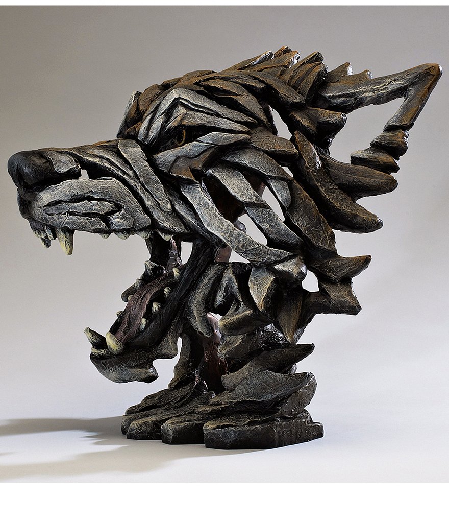 Edge Sculpture by Enesco Wolf Bust