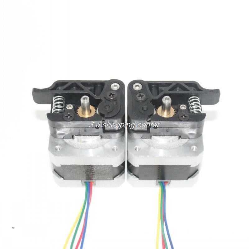 2pcs/set MK9/MK8 extruder 1.75mm filament wire feed device kits (left and right side) with motor for Makerbot 3D dual extrusion
