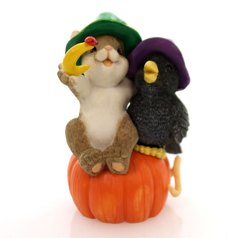 Charming Tails Magic Of Friendship Crow Closer Figurine Halloween Mice  -  Decorative Figurines