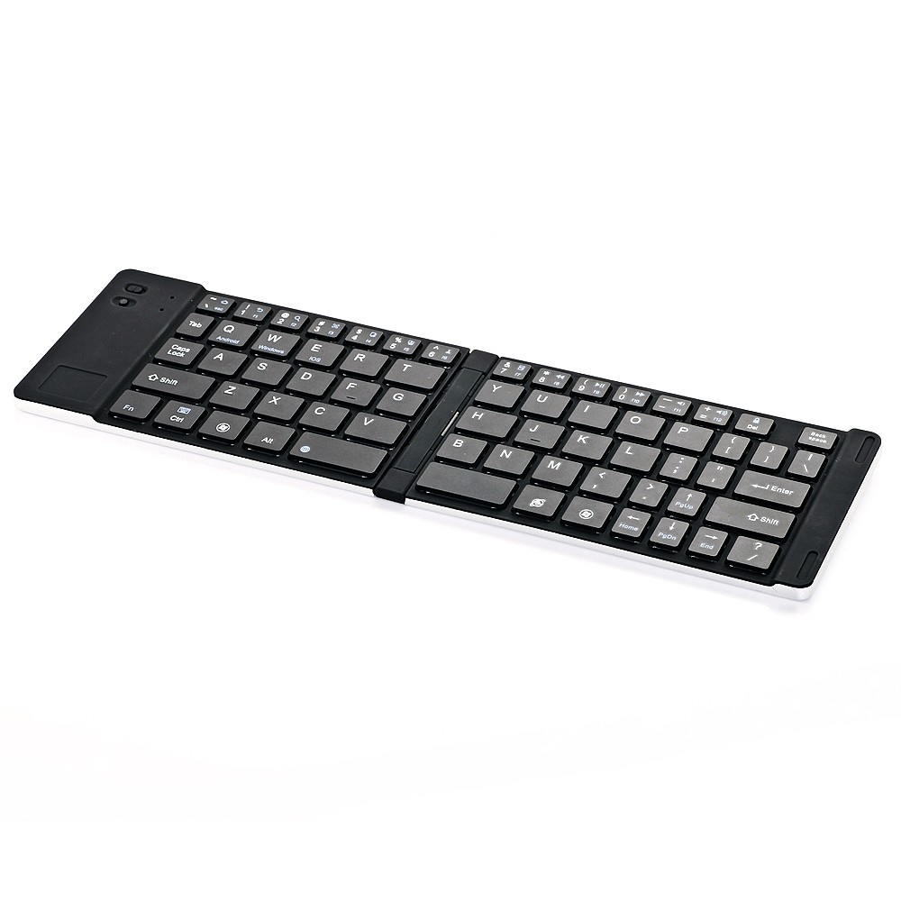 GK228 BT Wireless Keyboard 66 Keys Folding Mini Portable Office Keyboard with Stand for Phone/Tablet/Laptop