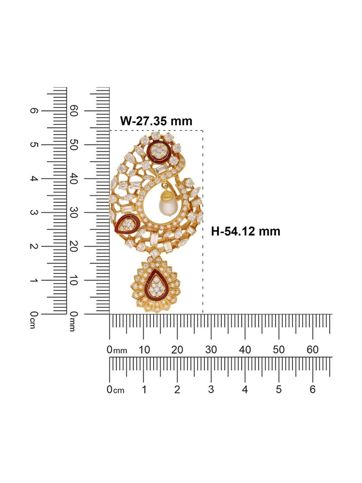 CKC 18k Gold & Diamond Earrings for Women