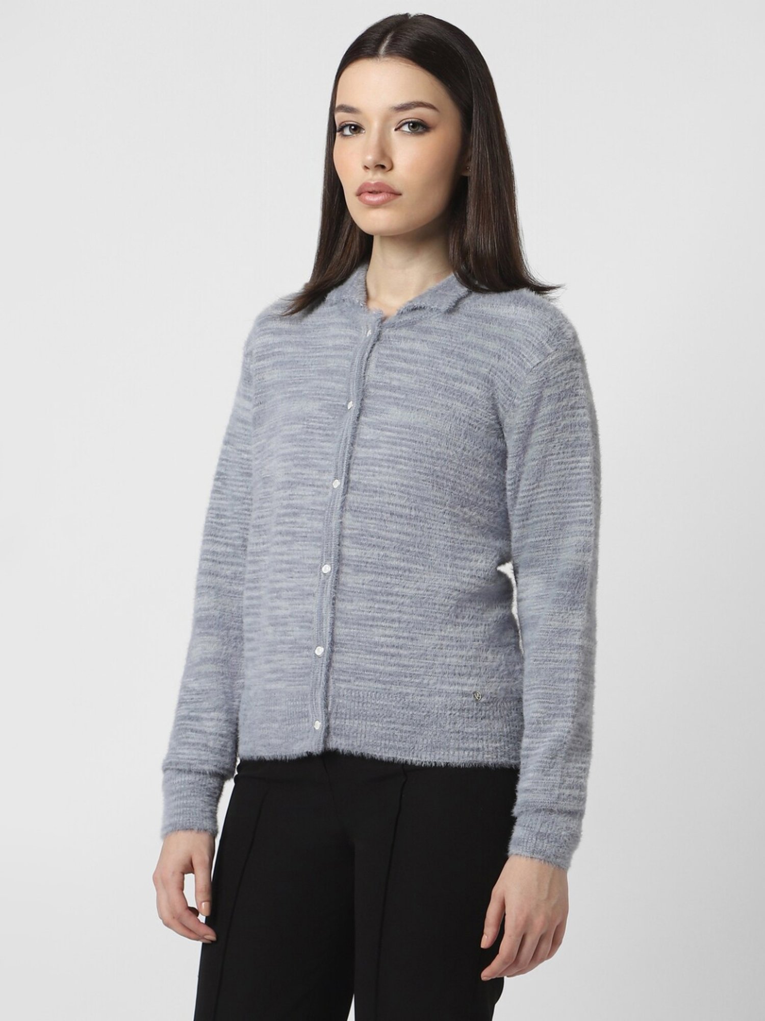 Van Heusen Grey Plain Cardigan