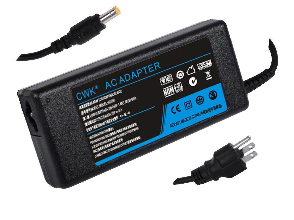 CWK&reg; AC Adapter Laptop Charger Power Supply Cord for CCD CCTV Balance PSU LI SHIN LSE0107A1240 Switching PSU Li Shin LSE9901B1260 PSU Polaroid FLM-2017 LCD