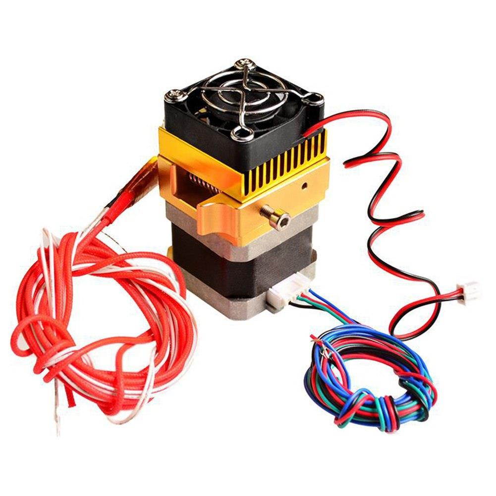 Extrusion MK8 Nozzle Durable J- Extruder Metal 12V Professional 3D Printers Parts Easy Operation