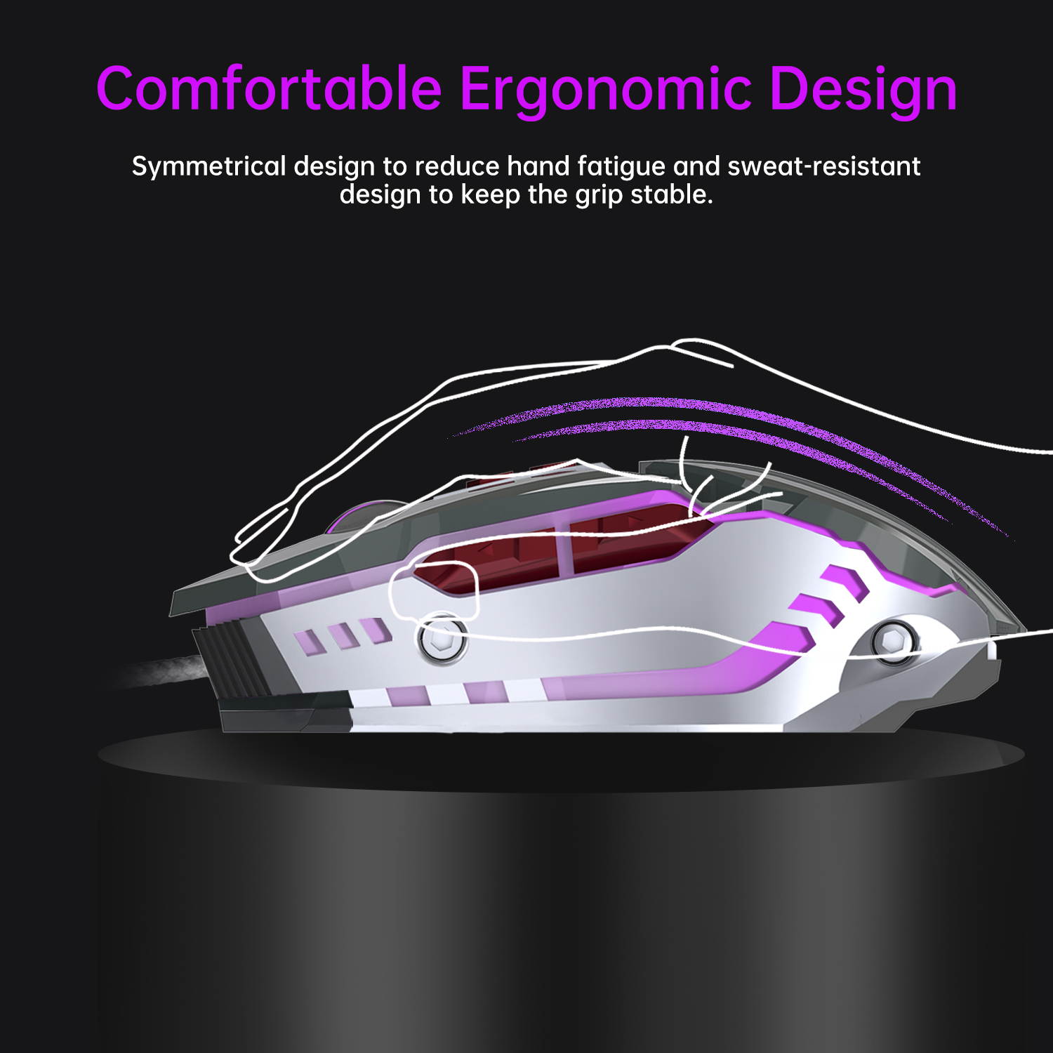 Donwell 7-Buttons Gaming Mouse USB Wired LED Breathing Fire Button 3200 DPI Laptop PC, Valentines Day gift, Gaming Mechanical Wired Mouse