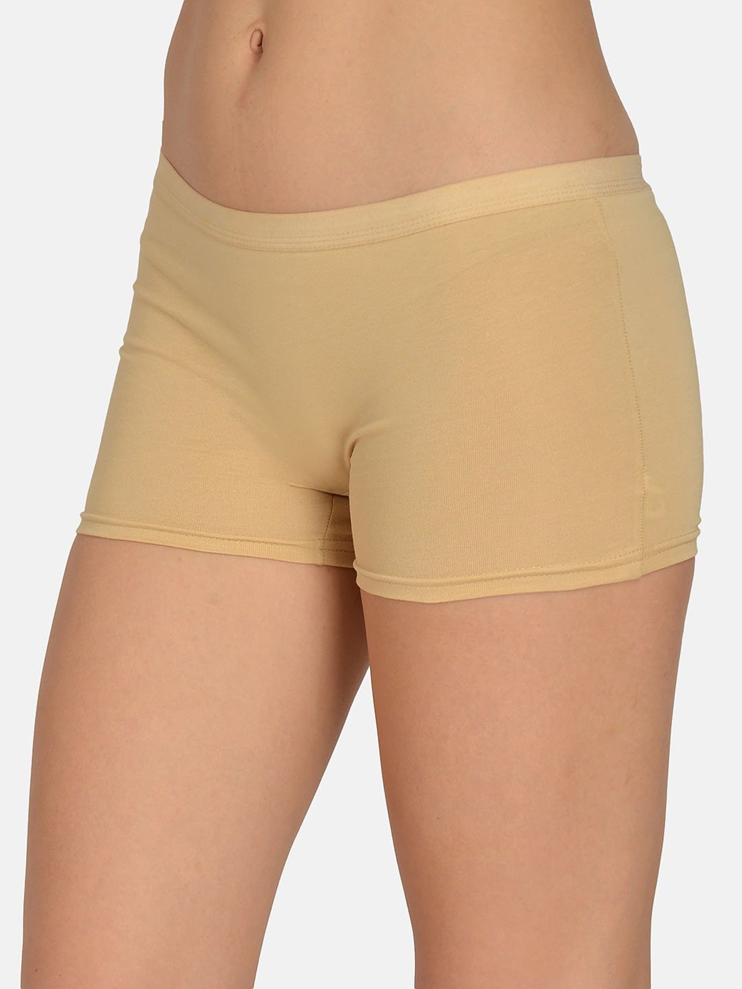 Mod & Shy Beige Cotton Boyshorts Panty