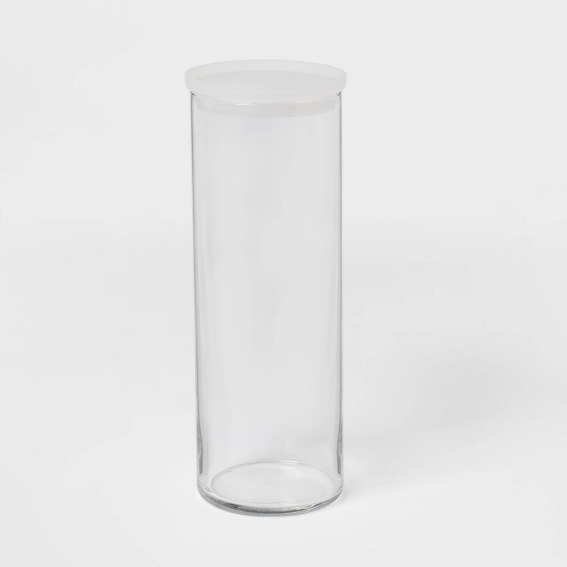 55.8oz Glass X-Large Stackable Jar with Plastic Lid - Made By Design™