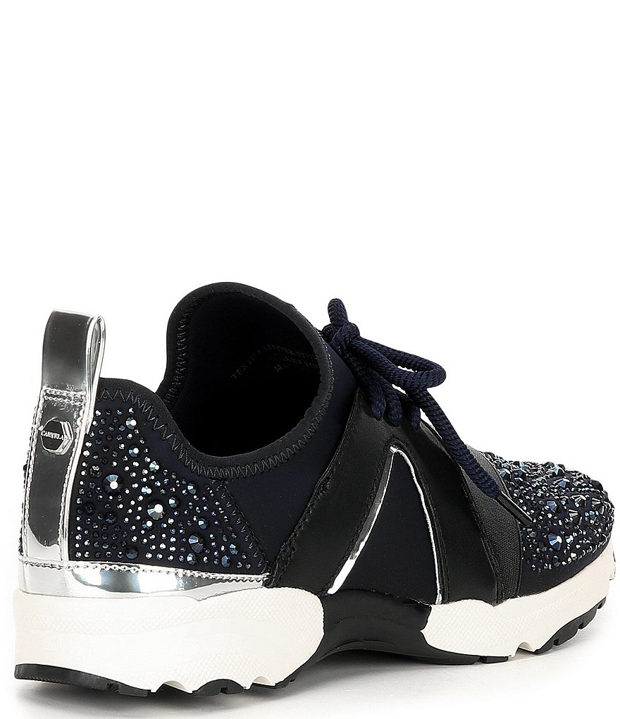 Carvela Lament Bling Embellished Lace-Up Sneakers