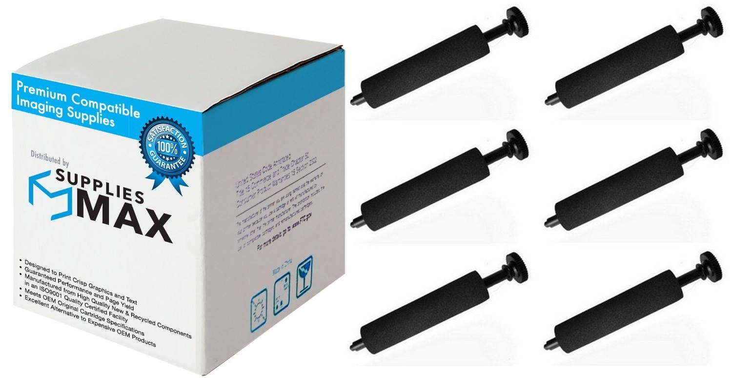 SuppliesMAX Compatible Replacement for Nukote BR106N Black/Red Printer Ribbons (6/PK) - Equivalent to Sharp S800BRC