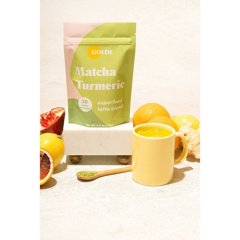 Golde Matcha Turmeric Superfood Latte Blend - 4.2oz