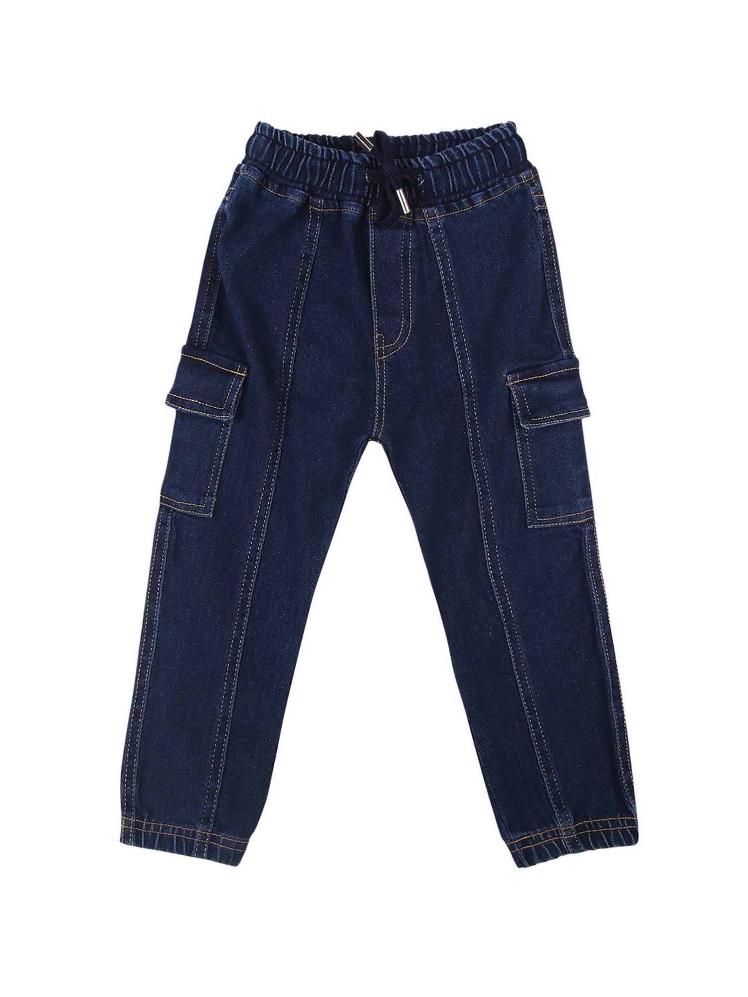 Mee Mee Kids Dark Blue Solid Jeans