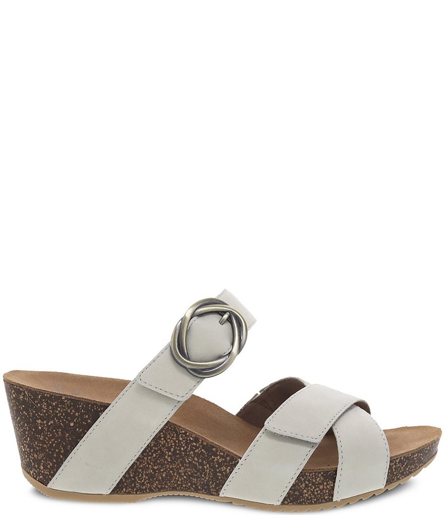 Dansko Susie Leather Slide Wedge Sandals
