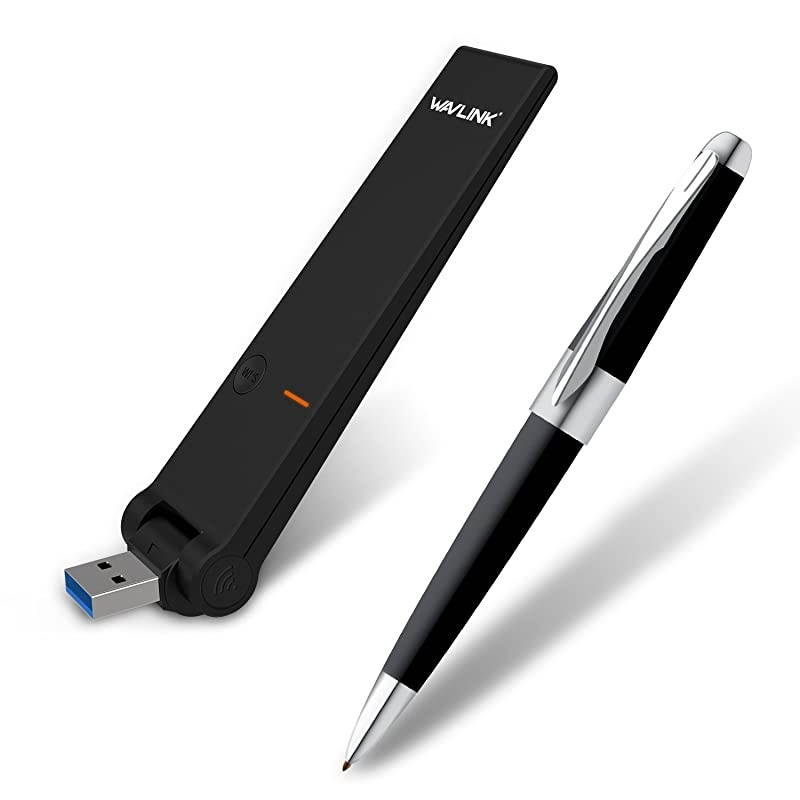 USB WiFi Adapter 1300Mbps  Wireless Dual Band USB30 WiFi Dongle with Included USB Mini DockCradle 80211 ac Wireless Network Adapter with WPS Function for Desktop Windows Mac OS X