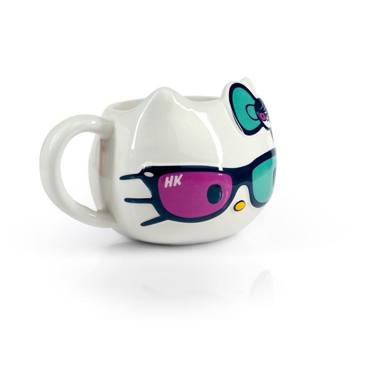 Seven20 Hello Kitty Ceramic Mug | Hello Kitty Wearing Bow & Sunglasses | Holds 20 Ounces