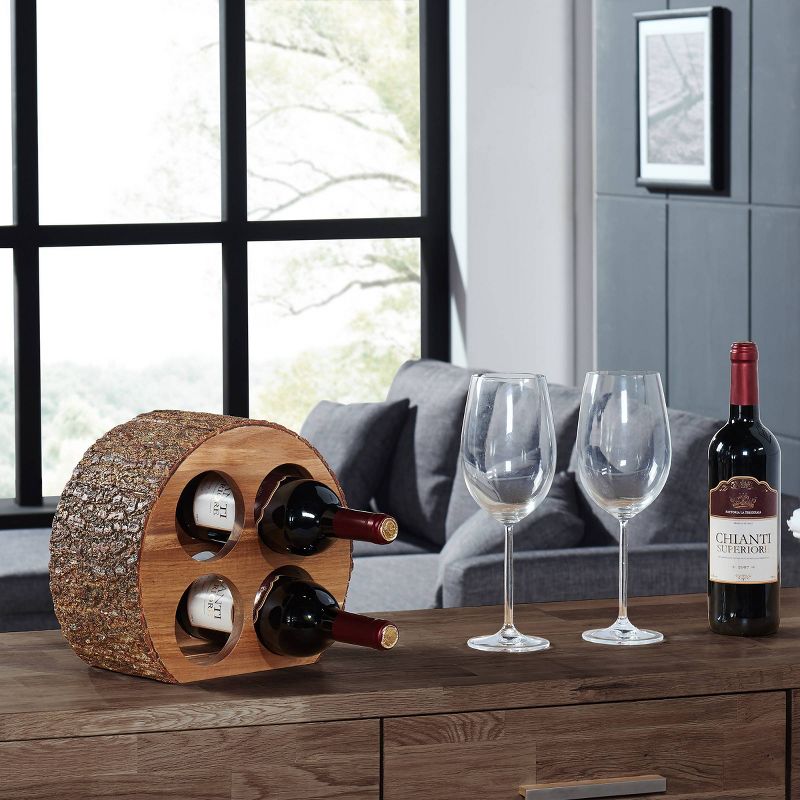 Austin Wine Cart Brown/Black - Linon