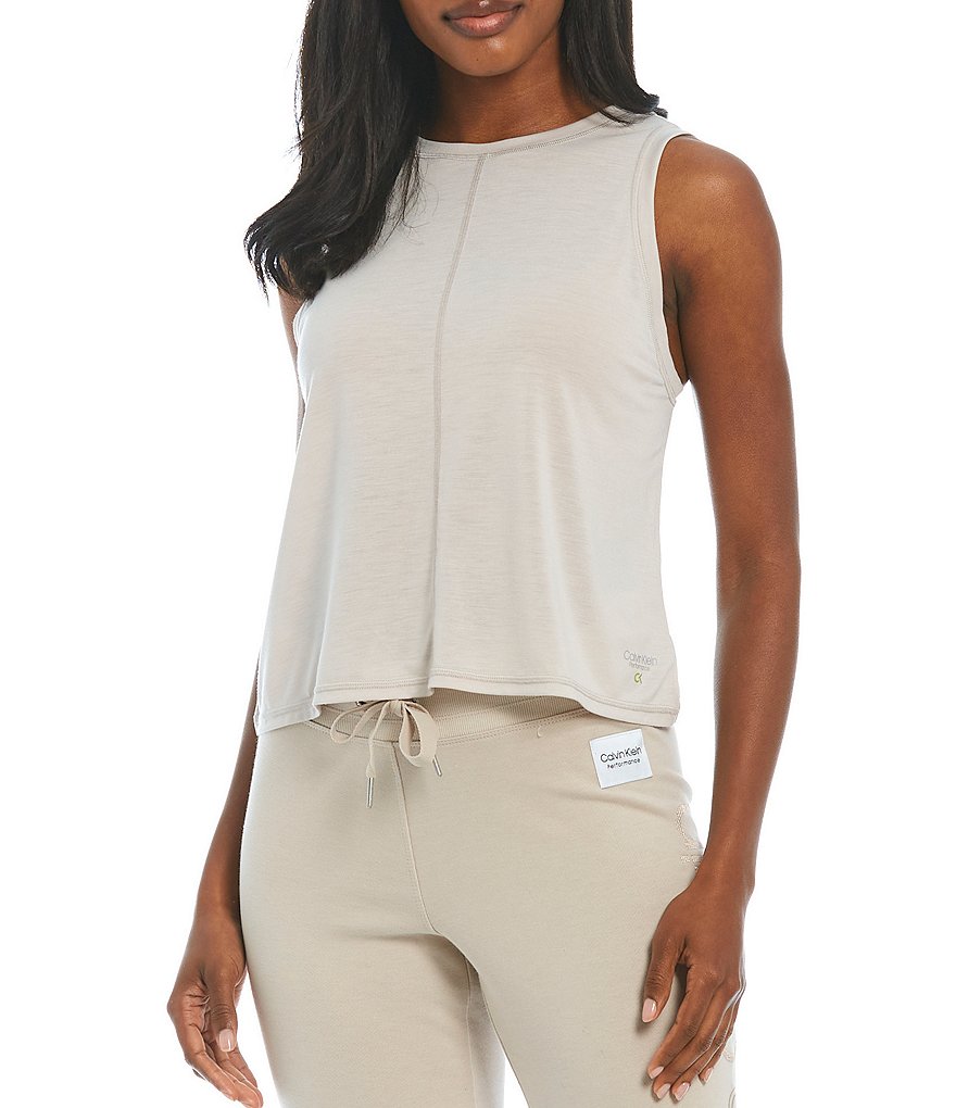 Calvin Klein Performance Relaxed Inset Crop Tank