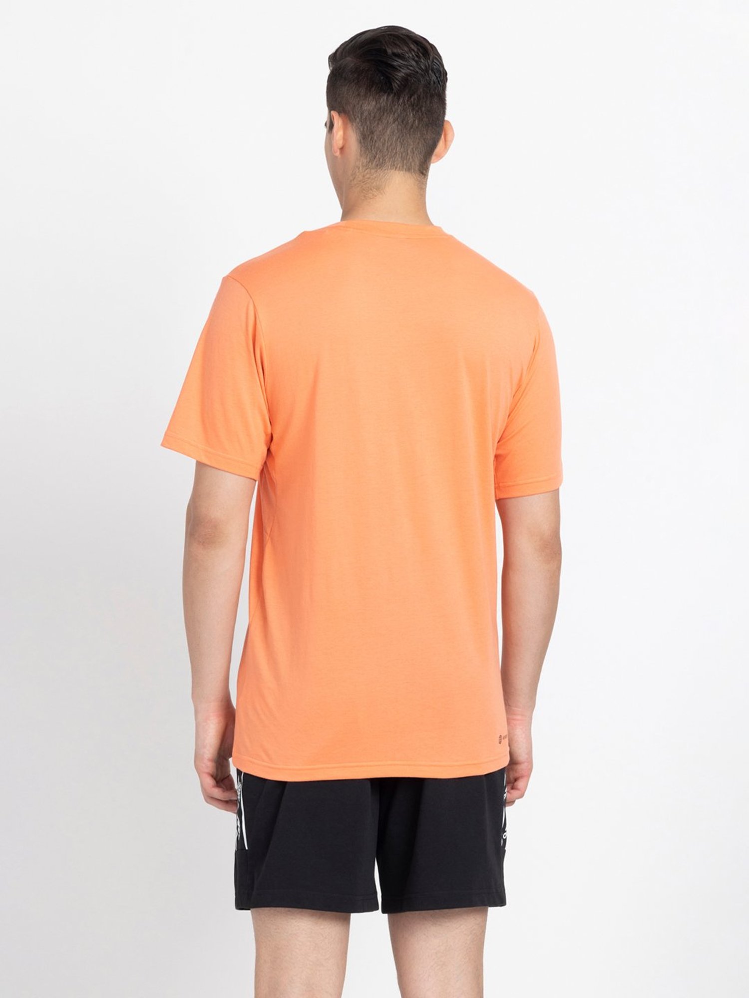 adidas Orange Regular Fit Train Essentials Comfortable T-Shirt