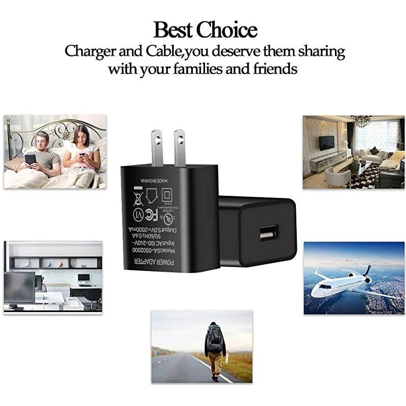 Kindle Fire Fast Charger UL Listed  Fast Rapid Charger Adapter with 66 FT MicroUSB Cable for Kindle Fire HD HDX 6 7 89 97 Fire 7 8 10 Tablet and Phone Tab Power Supply Cord 66Ft