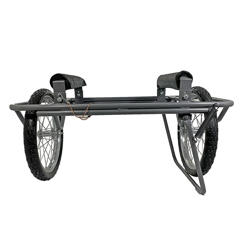 Seattle Sports Paddleboy ATC All Terrain Center Heavy Duty Kayak Canoe Boat Carrier Dolly Cart with 16 Inch Wheels and 300 Pound Capacity, Grey