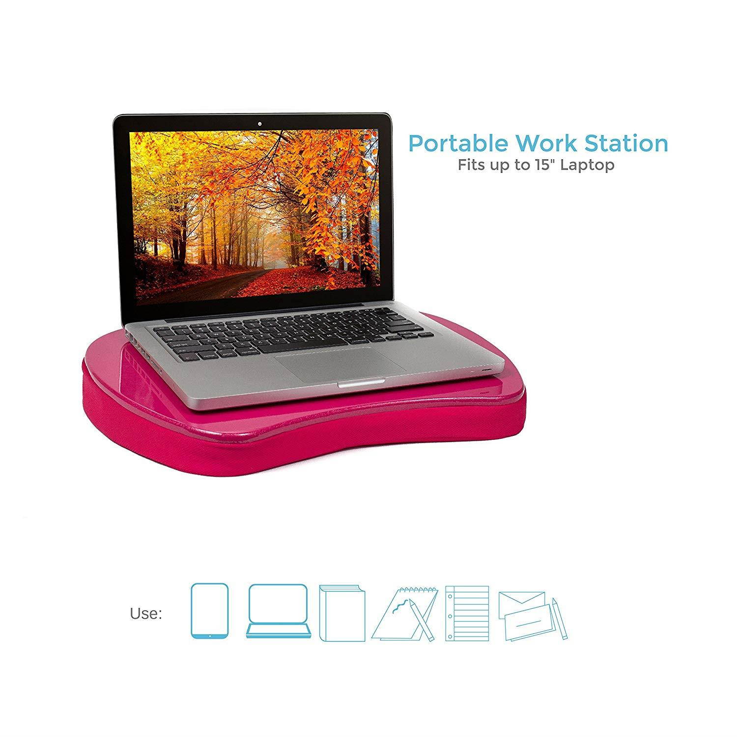 Sofia + Sam Mini Memory Foam Lap Desk Color: Pink
