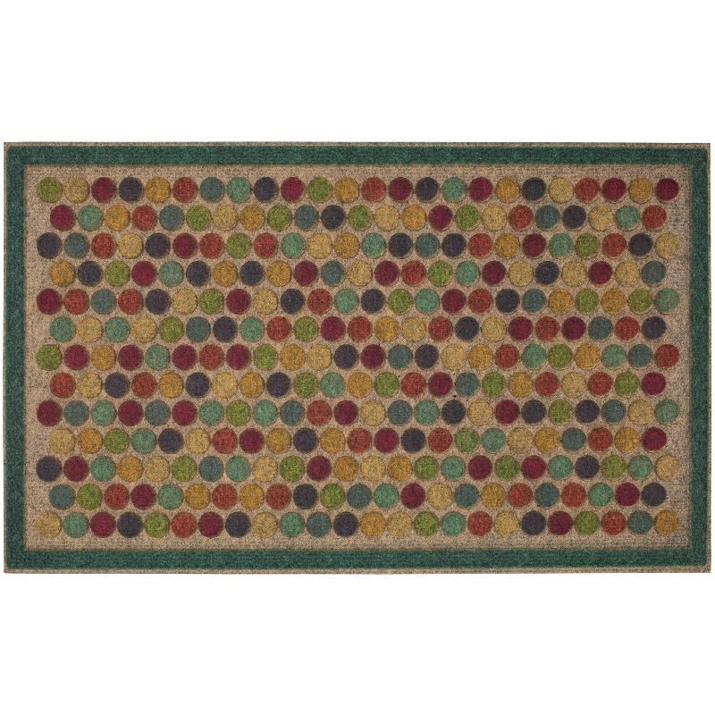 1'6"x2'6" Bright Colorful Dots Ornamental Entry Mat - Mohawk