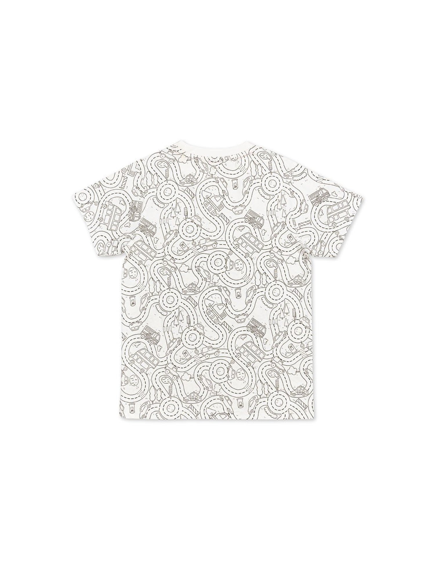 H by Hamleys Kids White Printed T-Shirt