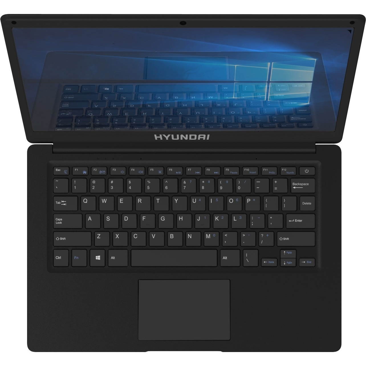 Hyundai Thinnote L14WB2BK 14.1"  Celeron Laptop 4GB/64GB + HDD Slot  Win 10 Home S Mode Black