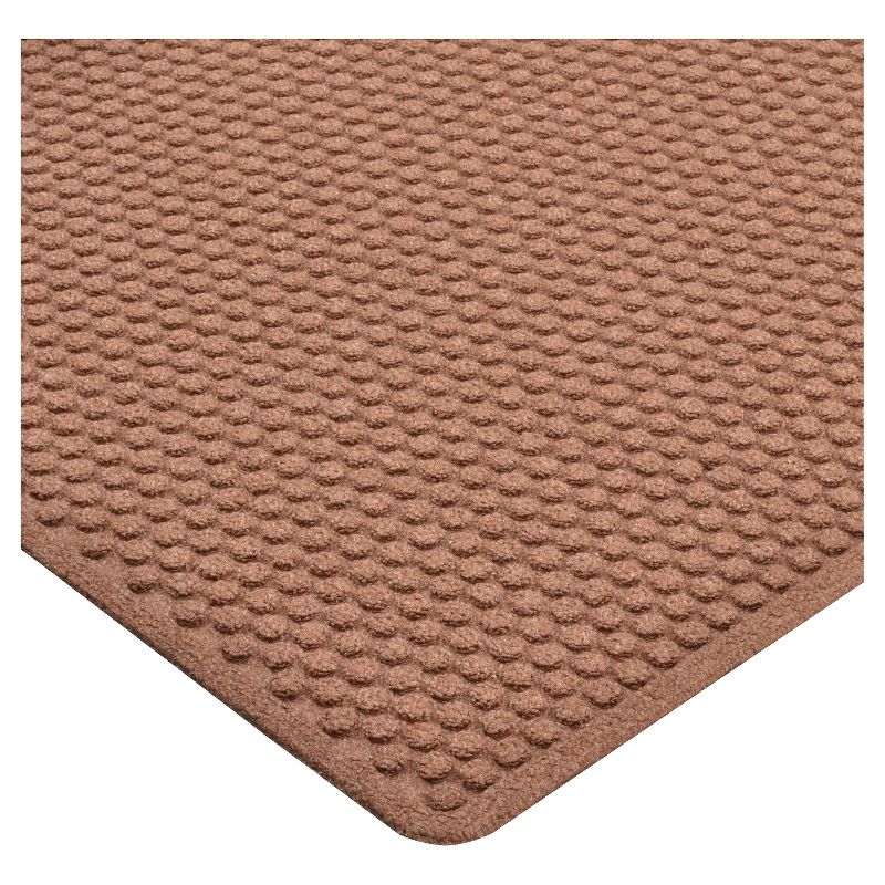 1'4"x2'4" Rectangle Indoor and Outdoor Polyurethane Floor Mat Black - PiccoCasa