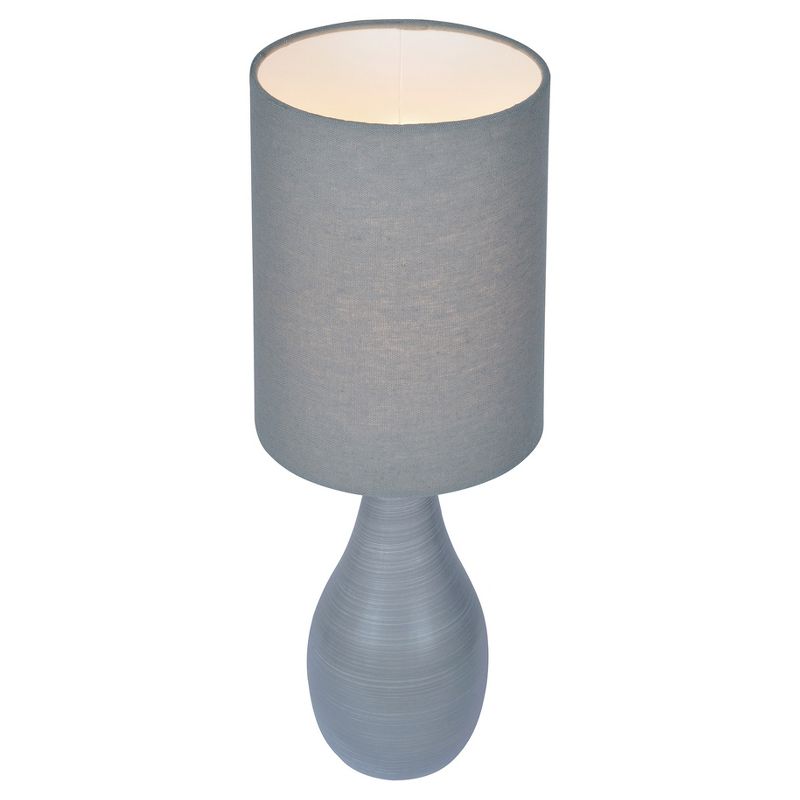 Quatro Table Lamp Brushed Gray  - Lite Source
