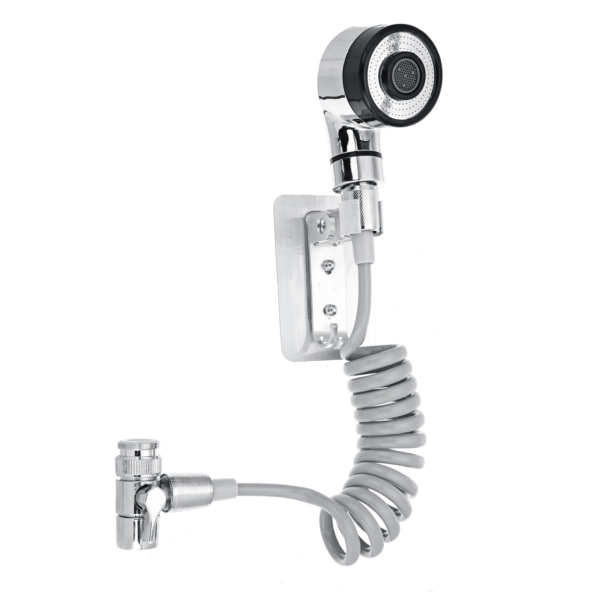 Bathroom Wash Face Basin Water Tap External Shower Head HandHeld Bidet Sprayer Wash Jet Diverter Kit Set Set 2