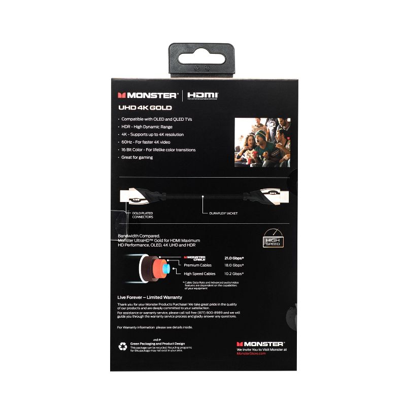 Monster 8' 4K HDMI Cable