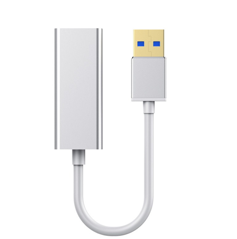 KINGZONE USB3.0 To RJ45 Gigabit Network Card Aluminum Alloy Silver