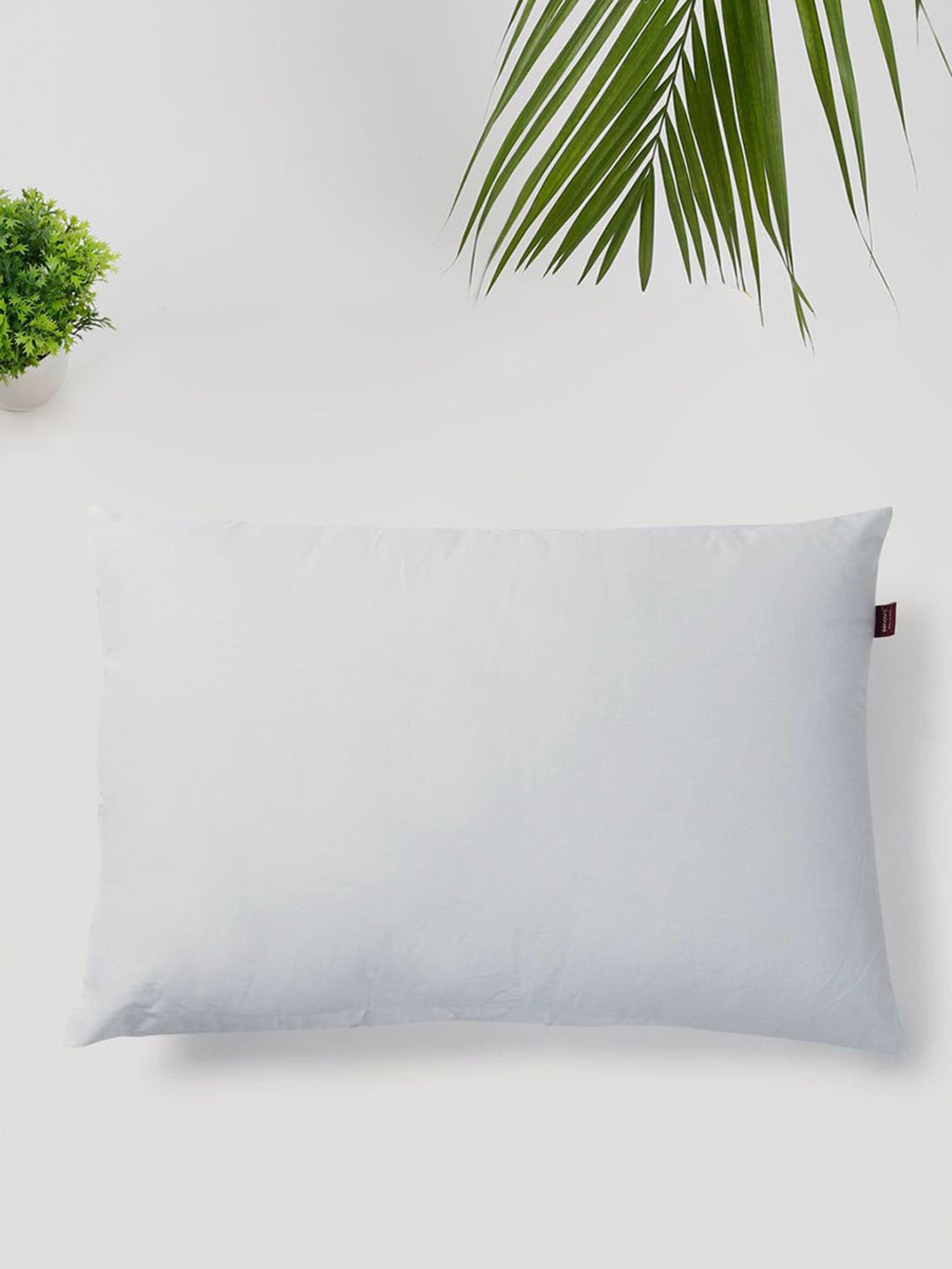 Welspun Easy Sleep White Microfibre Pillow Filler Set of 2