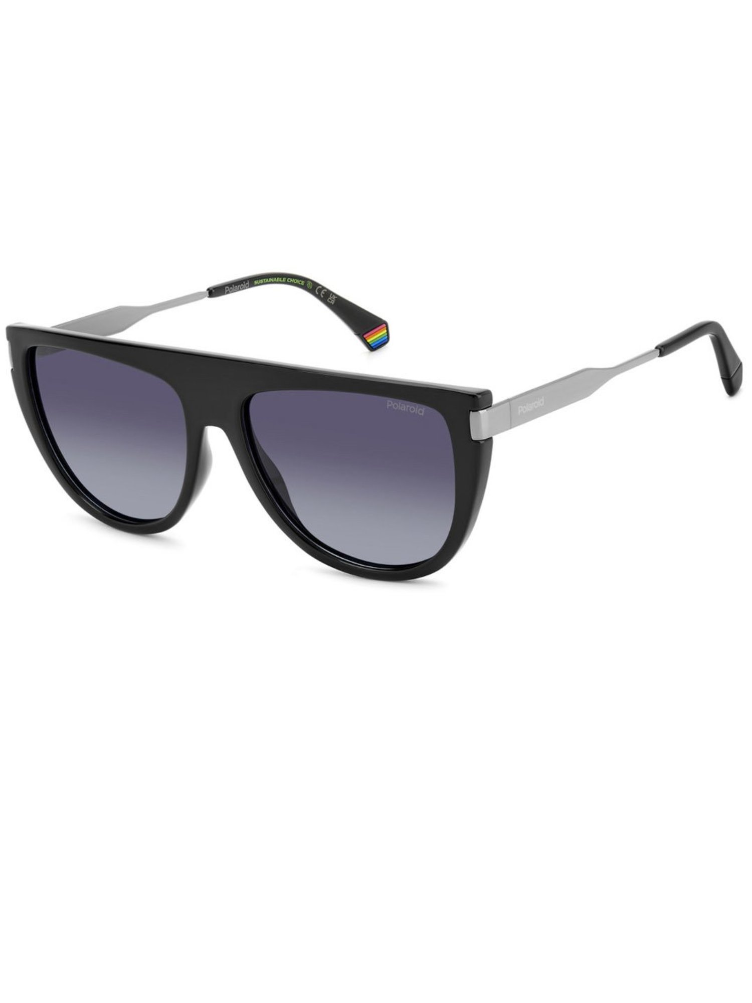 Polaroid Grey Round UV Protection Sunglasses for Women