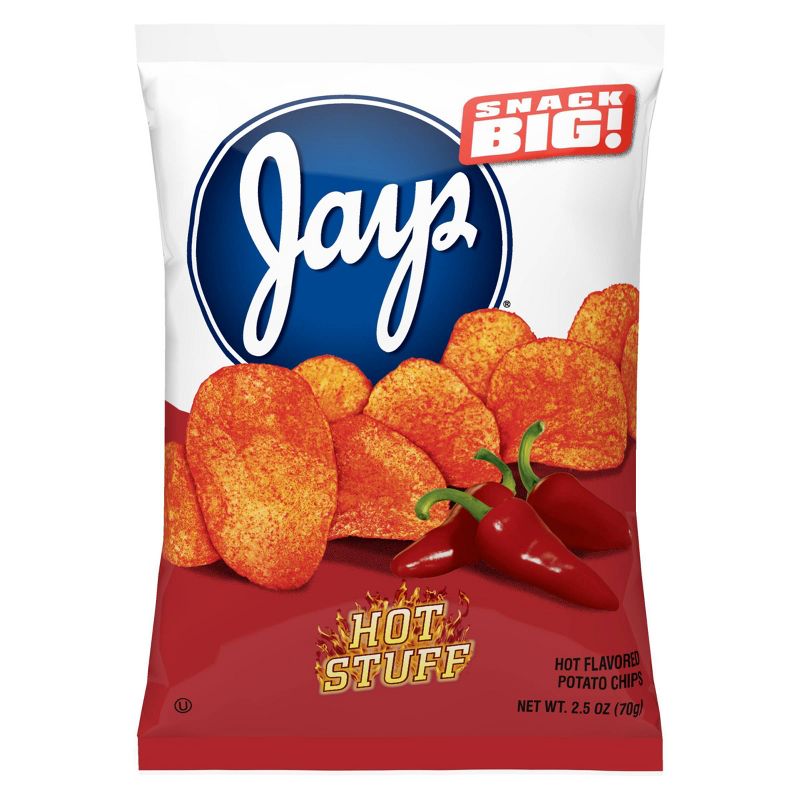 Jays Hot Flavored Potato Chips - 2.5oz