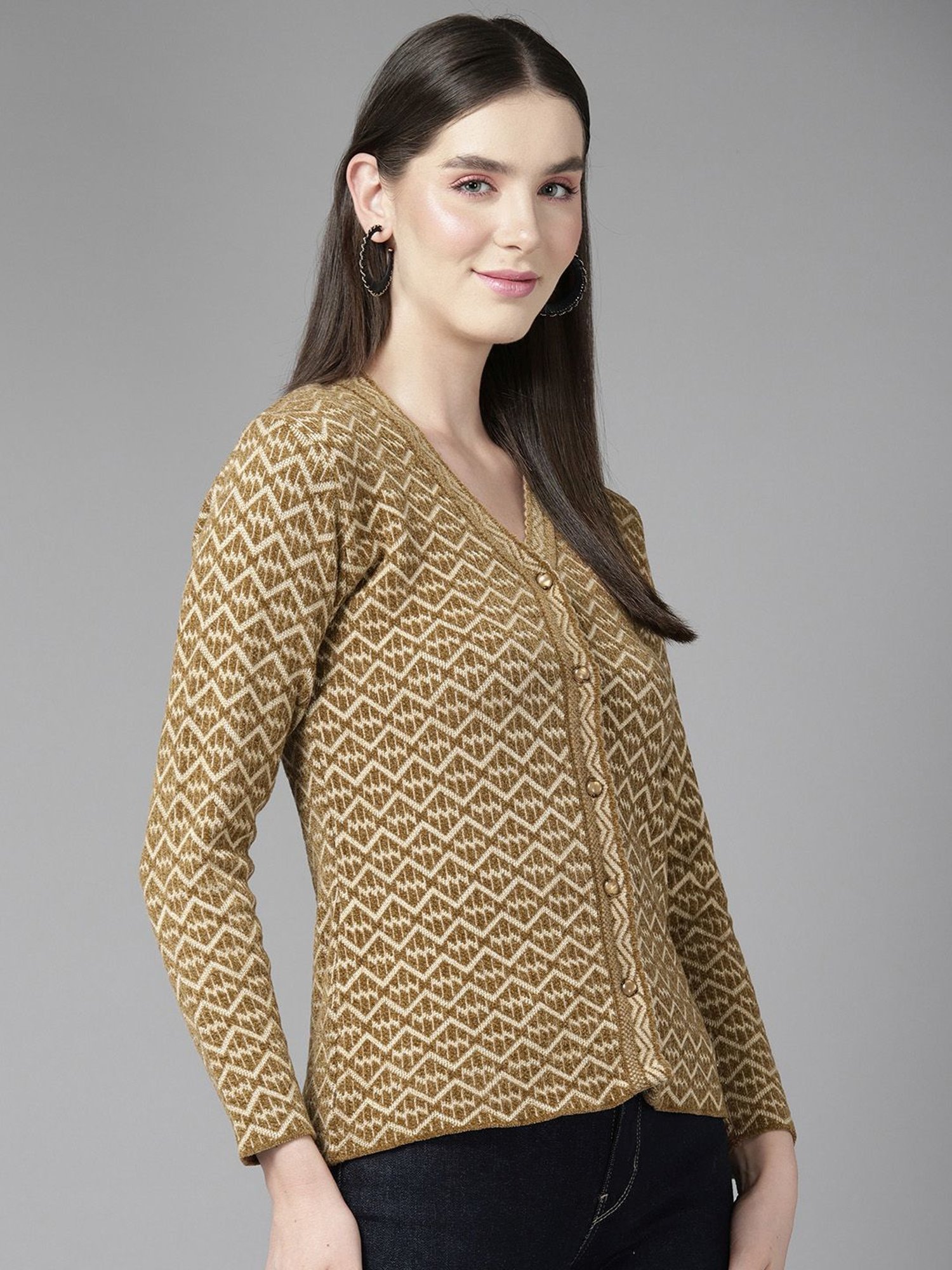 Cayman Brown Knitted Cardigan