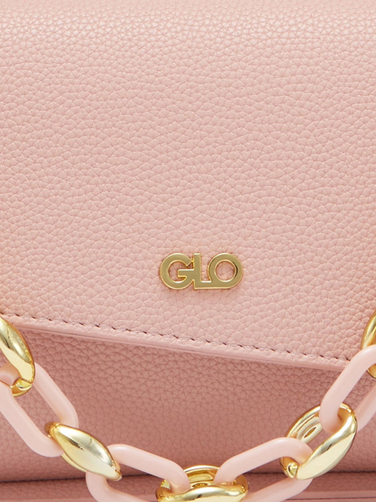 Globus Women Pink Textured Vegan Leather Handheld Bag