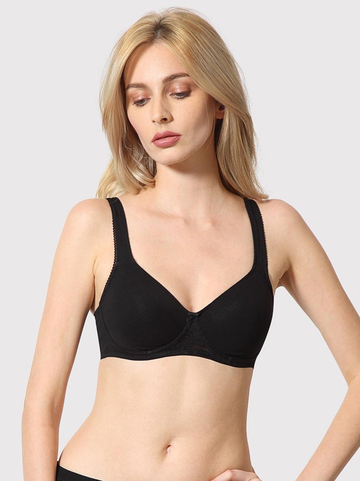 Tweens Peach & Green Non Padded Bra (Pack Of 2)