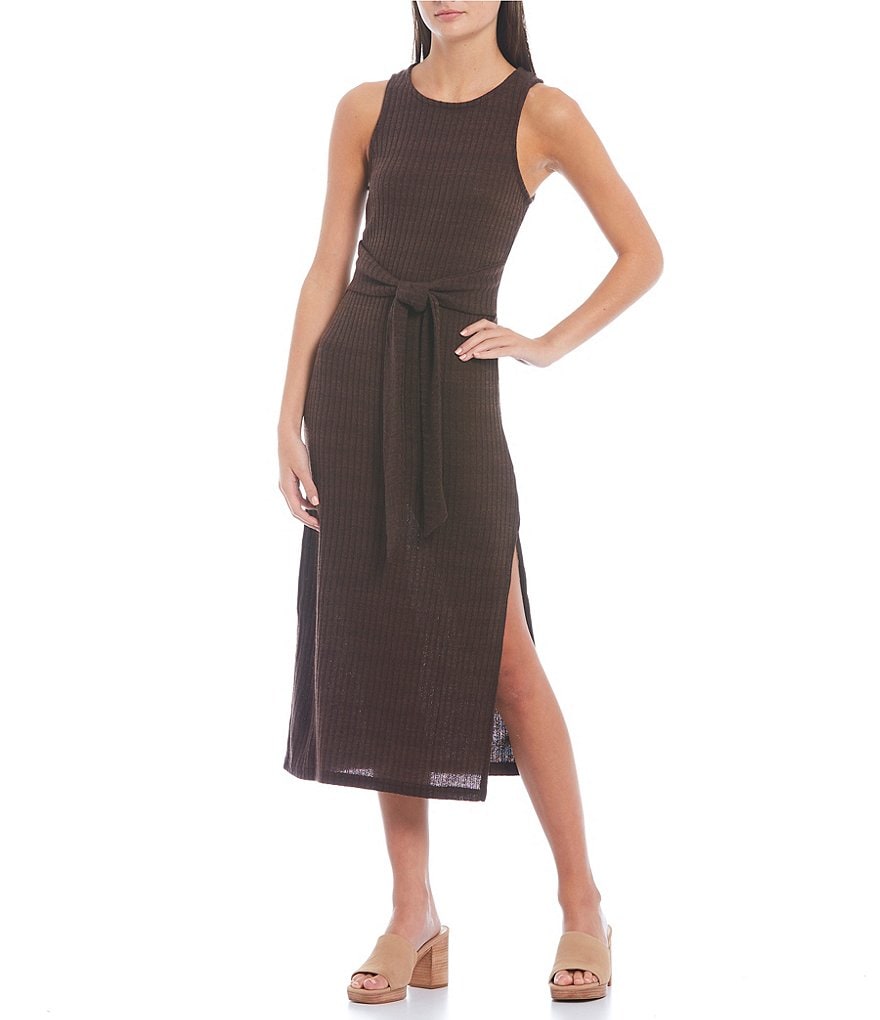 Coco + Jaimeson Sleeveless Midi A-Line Knit Dress