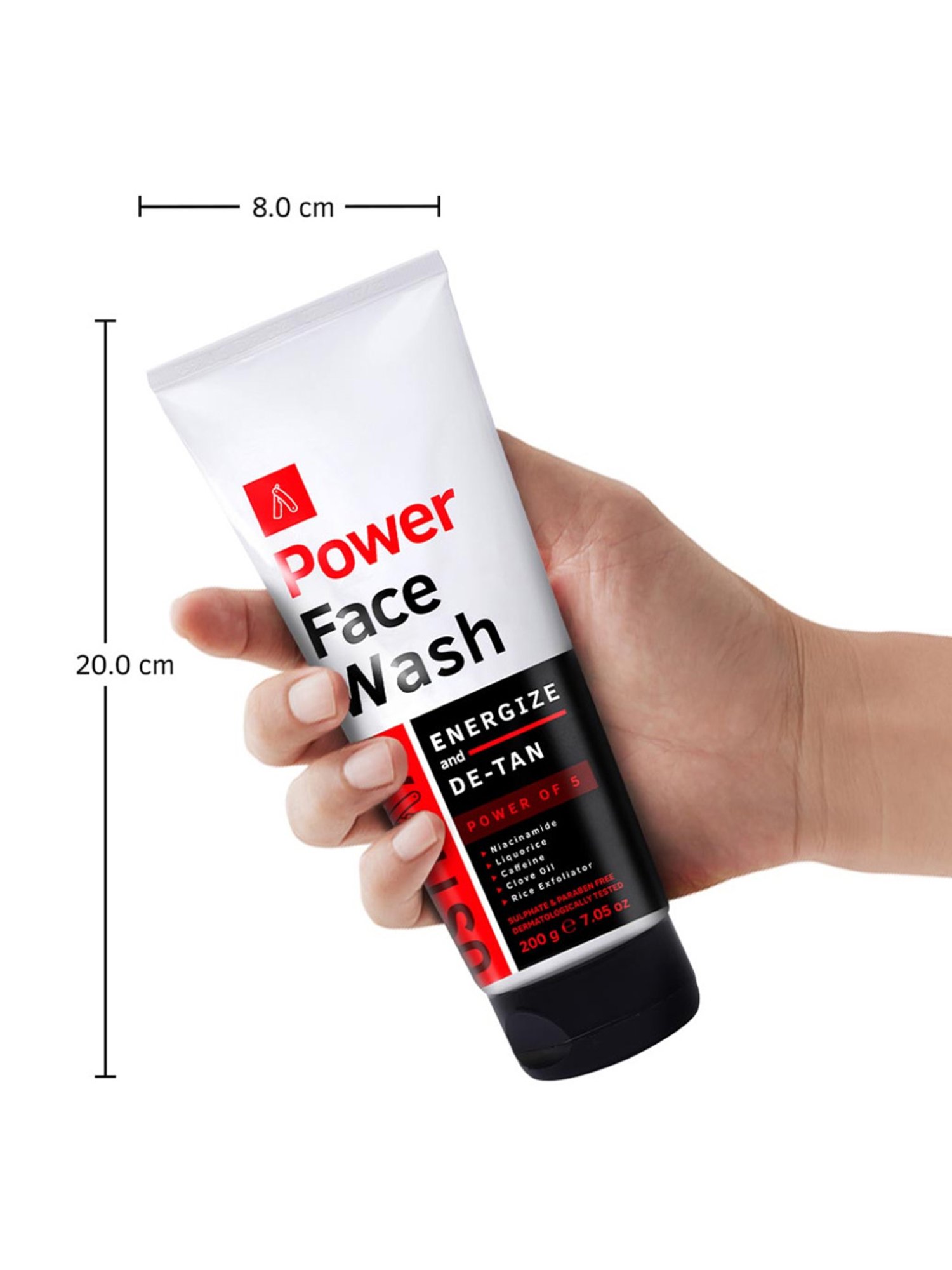 Ustraa Power Face Wash & De-Tan Cream Combo Set