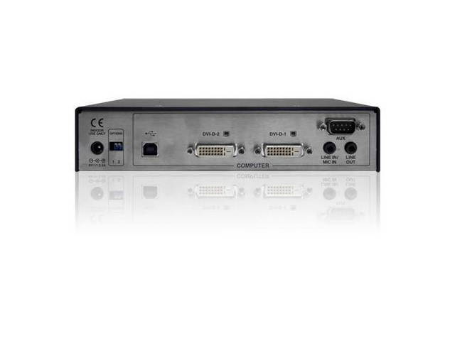 AdderLink INFINITY Dual Transmitter with built-in RealVNC - Dual head or Dual Link DVI, USB and audio extension over Gigabit ethernet or Fiber. ALIF2112T-US