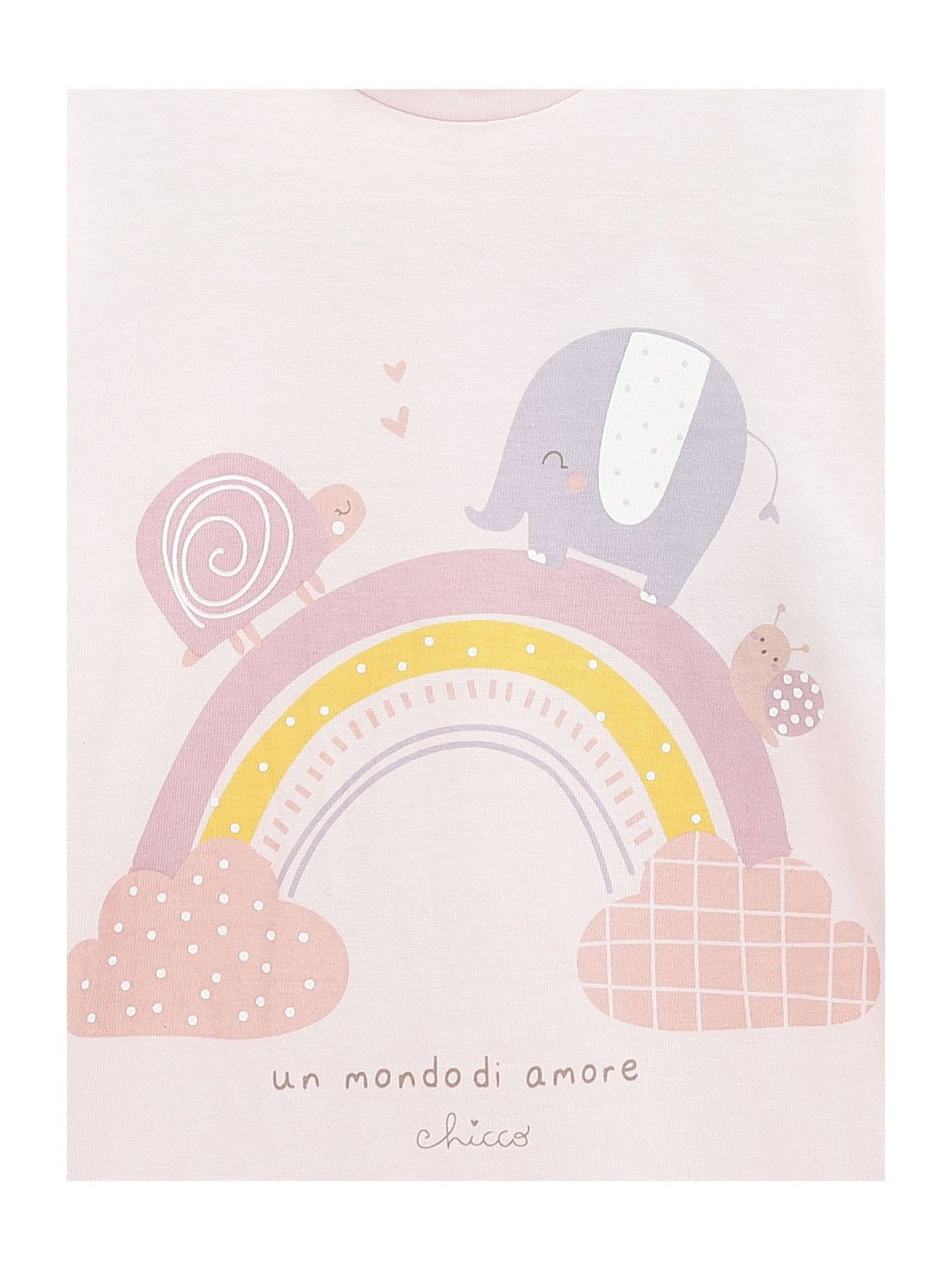 Chicco Kids Light Pink Printed Sleepsuit