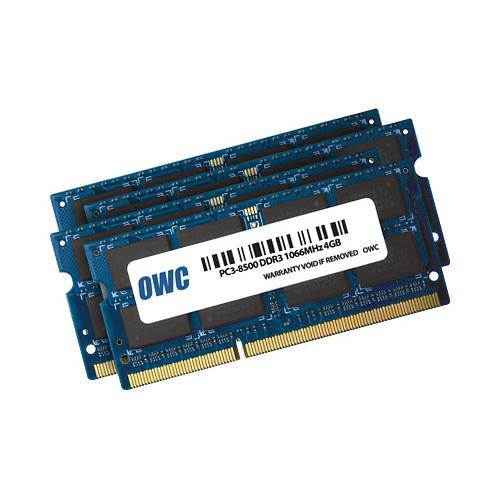 OWC 16GB ( 4x4GB ) PC3-8500 DDR3 1066MHz SODIMM 204 Pin Memory Upgrade Kit For all Apple iMac 21.5" and 27" (October/2009) Models. Model OWC8566DDR3S16S