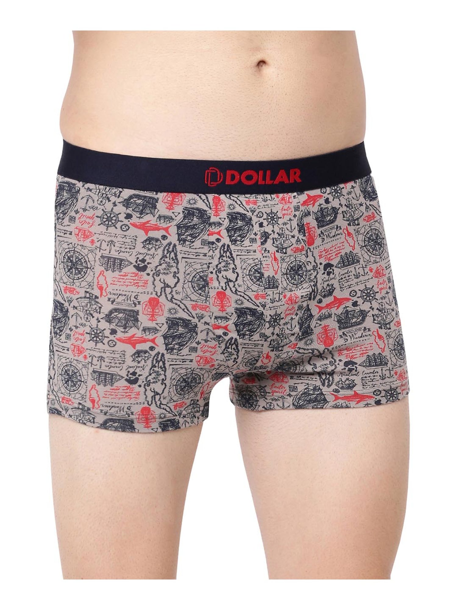 Dollar Bigboss Assorted Printed Trunks - Pack of 5