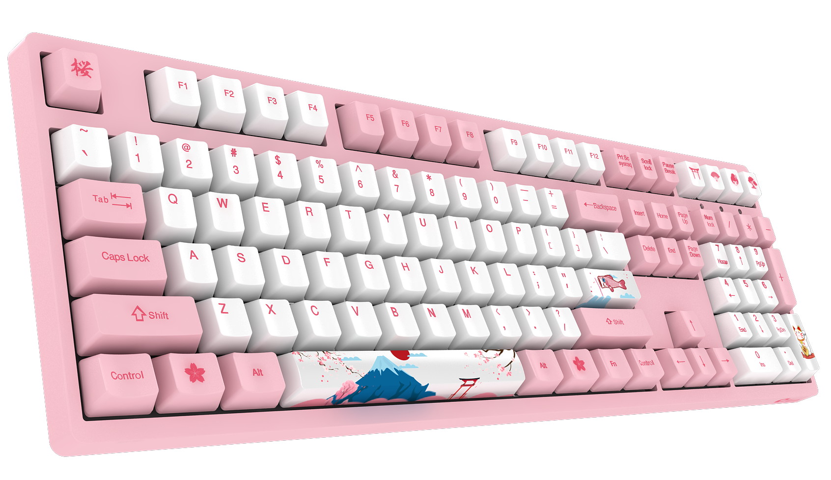Akko 3108V2 Sailor Moon Gaming Mechanical Keyboard Pink Switch Double Shot Dye Sub PBT Keycaps NKRO Detachable USB Type-C Pink Cat Paw