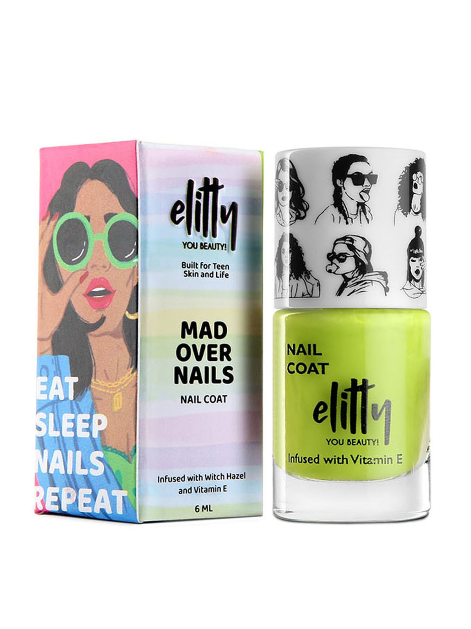 Elitty Mad Over Nails Matte Nail Polish Green Flags Only (Green) - 6 ml