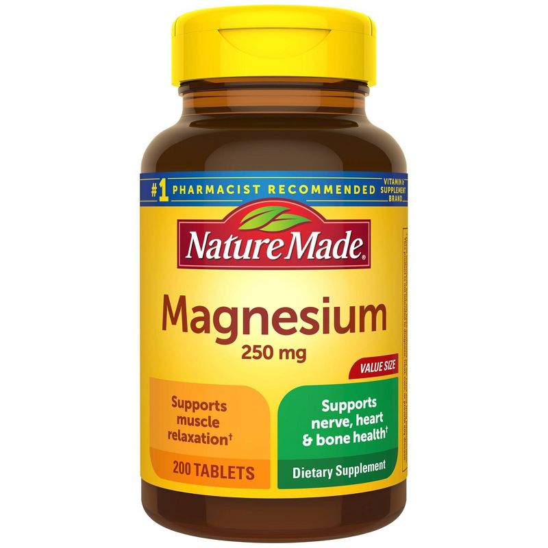 Nature Made Magnesium 250 mg Tablets - 200ct
