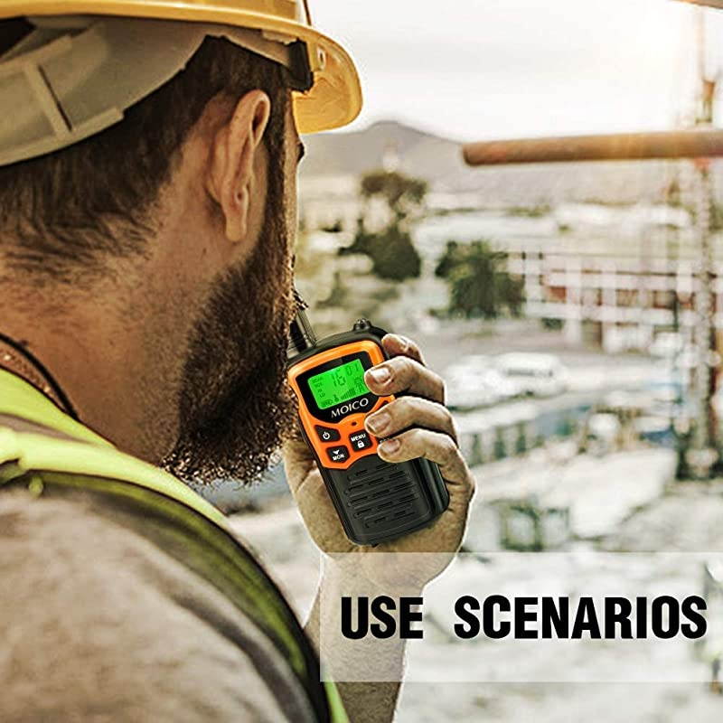 Talkies Long Range for Adults TwoWay Radios Up to 5 Miles in Open Fields 22 Channels FRSGMRS VOX Scan LCD Display with LED Flashlight Ideal for Field Survival Biking Hiking Camping