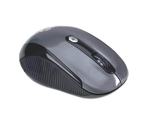Manhattan 177795 Manhattan performance wireless optical mouse - black/silver