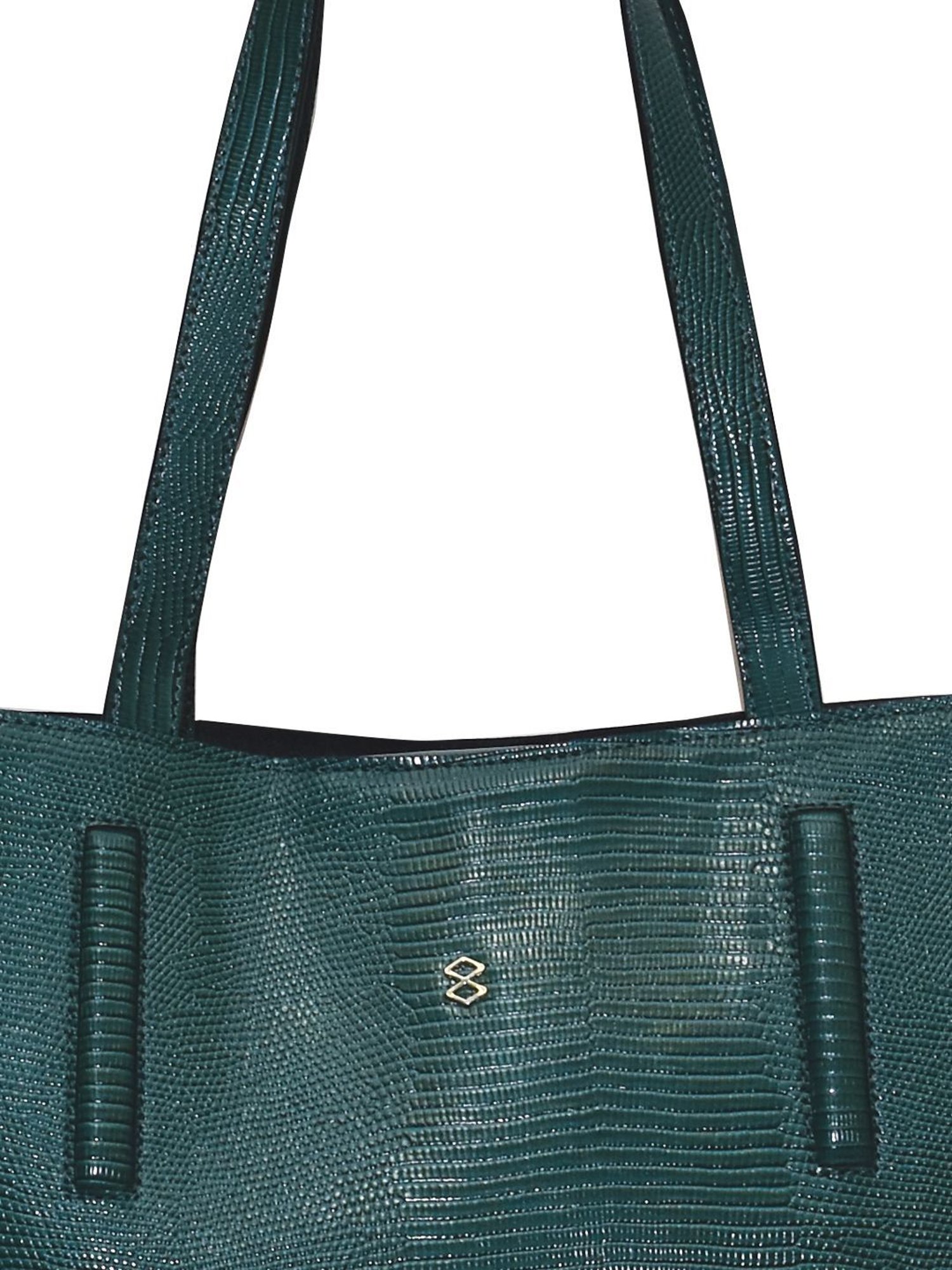 Horra Green Textured Large Tote Bag